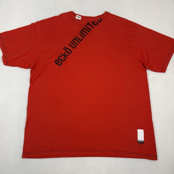 Ecko Unltd. Other - Vintage 90s Ecko Unltd Red T-Shirt XXL Rhino Logo Complex Streetwear Y2K